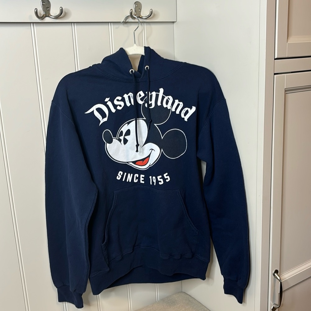Disney Disneyland navy blue hoodie, size Small